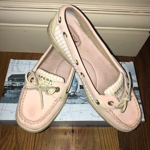 Sperry Top-Sider size 8 light pink boat shoes